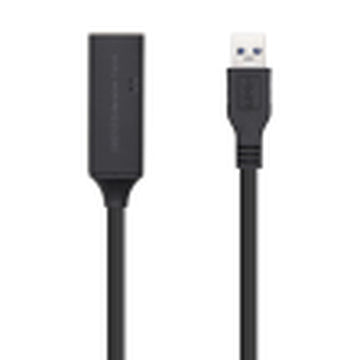 USB Adaptor Aisens Black USB 3.0 10 m