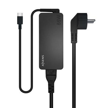 Wall Charger Aisens ASCH-1PD65D-BK Black 65 W (1 Unit)