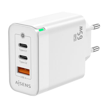 Wall Charger Aisens ASCH-65W3P007-W White 65 W