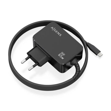 Wall Charger Aisens ASCH-1PD65WL033-BK Black Multicolour 65 W (1 Unit)