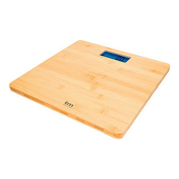 Digital Bathroom Scales TM Electron Brown Bamboo