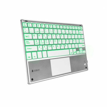 Keyboard and Touchpad Subblim SUB-KBT-SMBT50 Silver Spanish Qwerty QWERTY