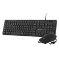 Keyboard and Mouse Subblim SUBKBC-CSSK01 Black QWERTY