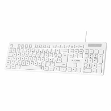 Keyboard Subblim SUBKBC-0SSK51 White Spanish Qwerty Black/White Spanish