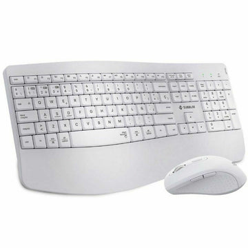 Keyboard and Mouse Subblim SUBKBC-DCOPW1 White Spanish Qwerty