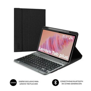 Case for Tablet and Keyboard Subblim SUBKT3-BTL330 Black Spanish Qwerty