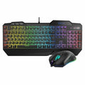 Keyboard with Gaming Mouse Nox-Xtreme NXKROMKRSHRSP Black