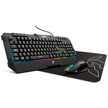 Keyboard with Gaming Mouse Krom Kunai Spanish Qwerty
