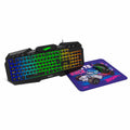 Keyboard with Gaming Mouse Krom HOTWHEELS Spanish Qwerty Blue Black