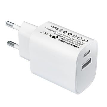 Wall Charger LEOTEC LECSPH20W2W White 20 W