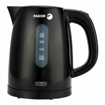 Kettle Fagor teya noir 2200 W 1 L Black Stainless steel Plastic