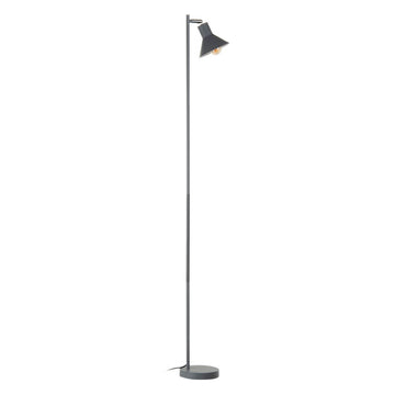 Floor Lamp 15,5 x 15,5 x 143 cm Grey Metal