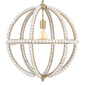 Ceiling Light 54 x 54 x 54 cm Metal Wood White 220 V 240 V