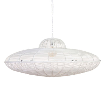 Ceiling Light Metal White 80 x 80 cm