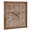 Wall Clock Natural Fir wood 60 x 5 x 60 cm