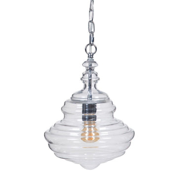 Ceiling Light 28 x 28 x 36 cm Crystal Metal Silver