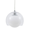 Ceiling Light 25 x 25 x 19,5 cm Crystal Silver Iron Ø 25 cm