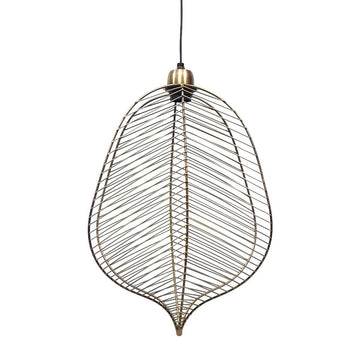 Ceiling Light 31 x 16 x 47 cm Golden Metal