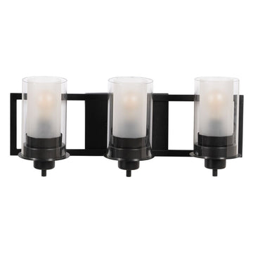 Wall Light Black Crystal Iron A 220-240 V 56 x 17 x 21 cm