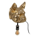 Wall Light Golden Resin A 40 W Dog 220-240 V 28 x 26,5 x 23 cm