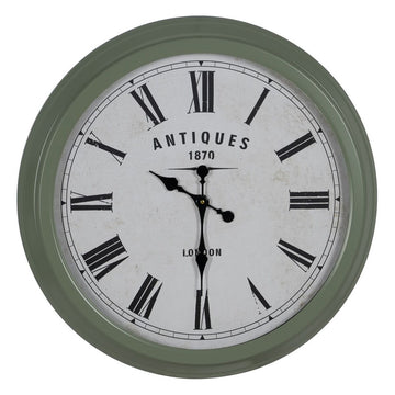 Wall Clock Green Iron 70 x 70 x 6,5 cm