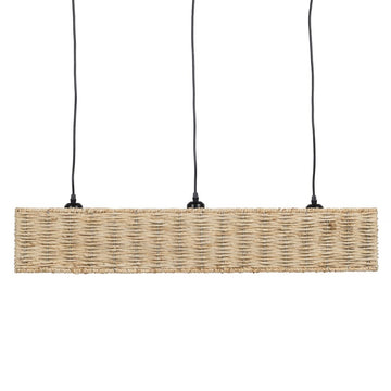 Ceiling Light Black Natural Iron 220-240 V 88 x 17,5 x 65 cm