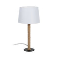 Desk lamp White Black Beige Iron Fabric 40 W 30 x 30 x 60 cm