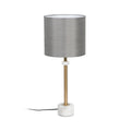 Desk lamp White Grey Golden Marble Iron 40 W 25 x 25 x 61 cm