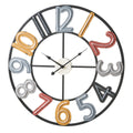 Wall Clock Multicolour Metal 60 x 3,5 x 60 cm