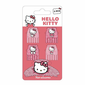 Hair Clips Hello Kitty Pink