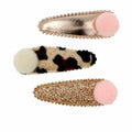 Hair Clips Inca  Pompom 3 Units