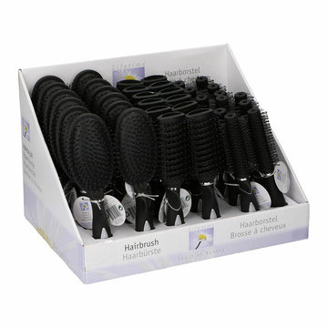 Detangling Hairbrush Lifetime Touch of beauty Black