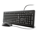 Keyboard and Mouse Trust Primo Black Spanish Qwerty QWERTY