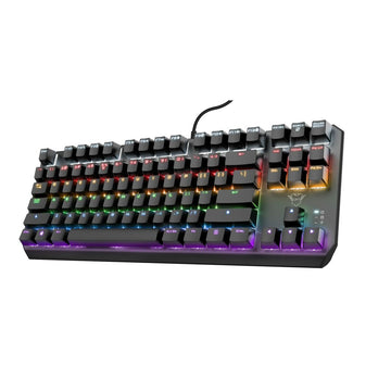 Gaming Keyboard Trust 24407 Black Spanish Qwerty