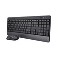 Keyboard and Mouse Trust Trezo Black Spanish Qwerty