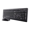 Keyboard and Mouse Trust 25433 Black Spanish Qwerty QWERTY