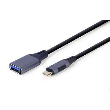 USB A to USB-C Cable GEMBIRD A-USB3C-OTGAF-01 Grey