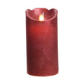 LED Candle Lumineo Red Ø 7,5 X 15 CM