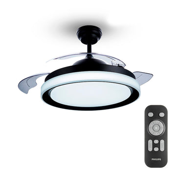 Ceiling Fan with Light Philips Atlas Black 35 W 28 W 4500 Lm (2700 K)