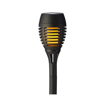 Garden Torch Lumineo Black Plastic Solar