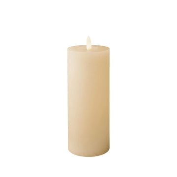LED Candle Lumineo Beige Cream Ø 7 x 19 cm (AAA)
