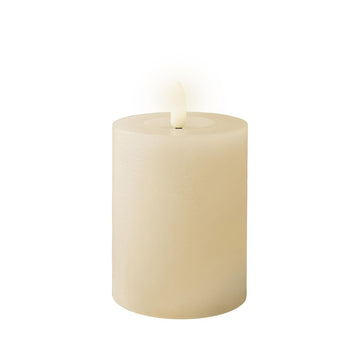 LED Candle Lumineo Beige Cream Ø 7 x 11,2 cm (AAA)