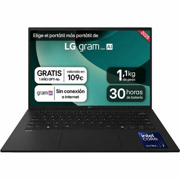 Laptop LG 14ZD90T-G.AX78B 14" intel core ultra 7 255H 16 GB RAM 1 TB SSD Spanish Qwerty
