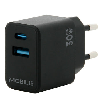 Portable charger Mobilis 001362 Black 30 W