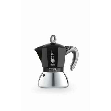 Italian Coffee Pot Bialetti Moka Black Stainless steel Aluminium 200 ml 4 Cups