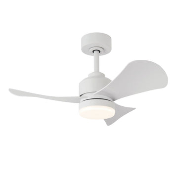 Ceiling Fan with Light Romimex White