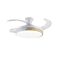 Ceiling Fan with Light Romimex White Natural