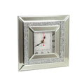 Table clock Romimex Silver Glass 20 x 20 x 5 cm