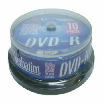 DVD-R Verbatim DVD-R Matt Silver 16x 10 pcs (10 Units)