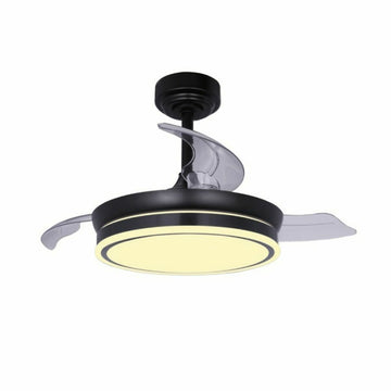 Ceiling Fan CristalRecord 85-065-46-180 Black 45 W Ø 92 cm